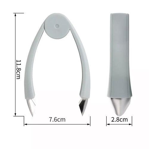 Portable Stainless Steel Strawberry Huller, Fruit Stem Remover, Kitchen Gadget Tool (Blue) - Toytexx Portable Stainless Steel Strawberry Huller, Fruit Stem Remover, Kitchen Gadget Tool (Blue) - Toytexx